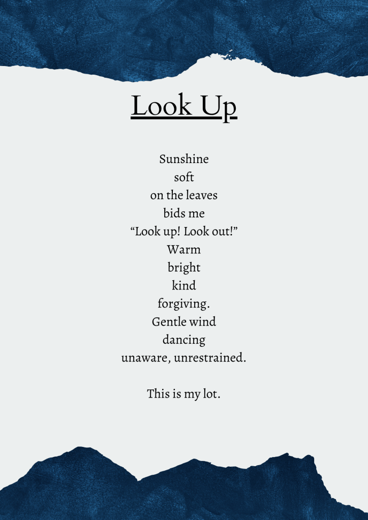 Look Up - A Poem by Ellen ES Ceely